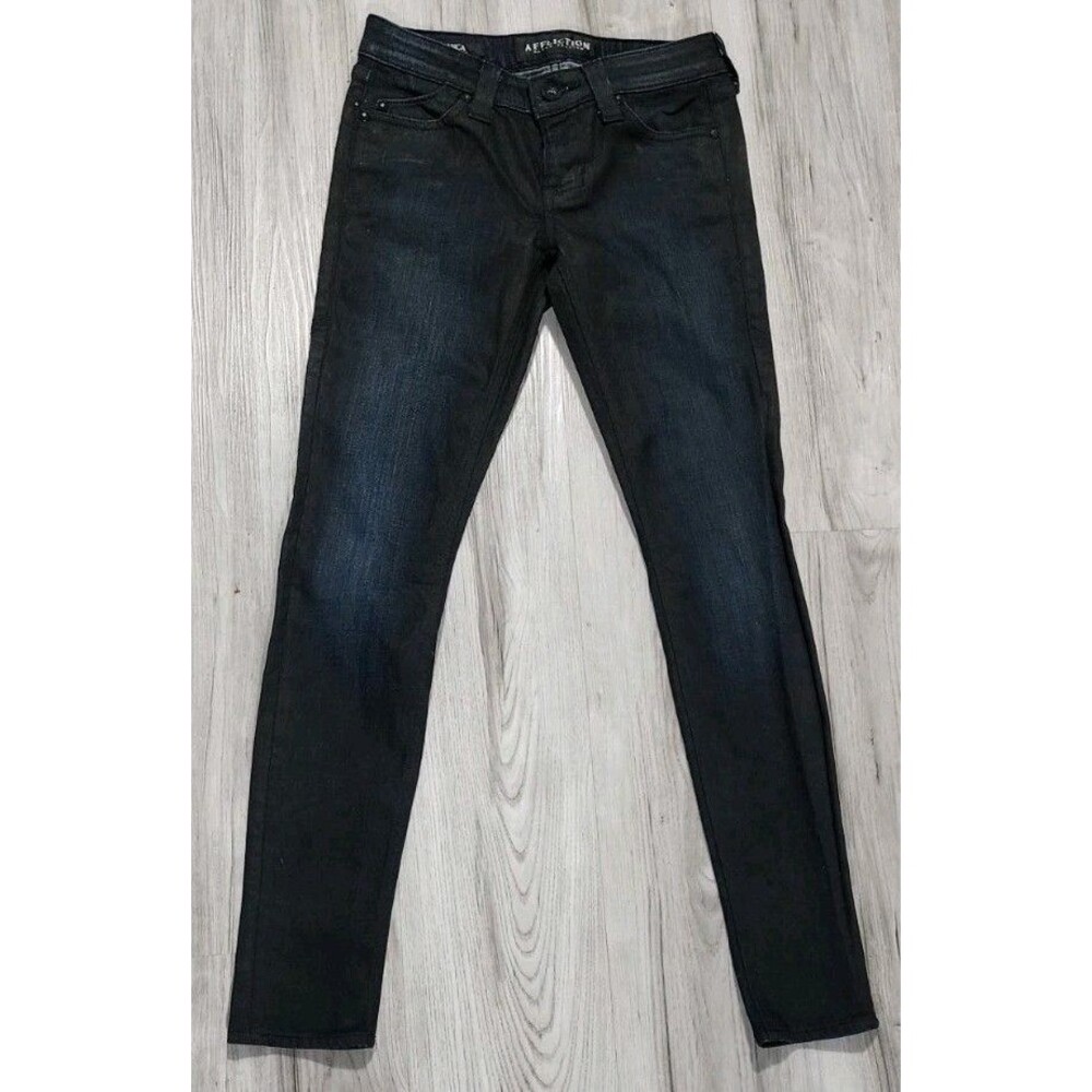Affliction Bianca Navy Blue Skinny Jeans Size 26